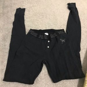 Pink thermal leggings